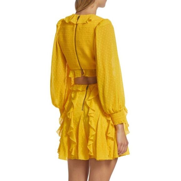 ALICE + OLIVIA Mitzi Cut Out Godet Minidress size 6 - Picture 4 of 16